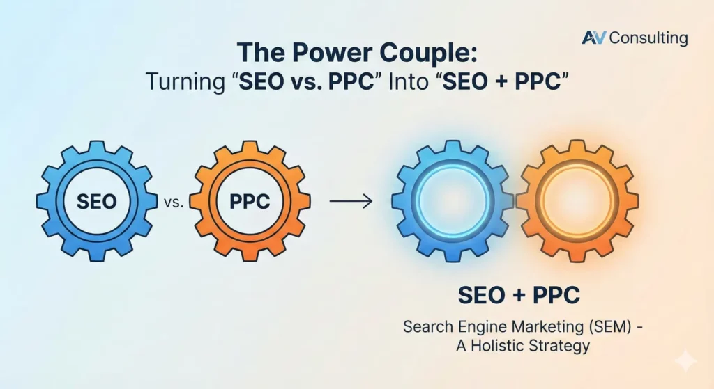 2 seperated gear as ppc and seo