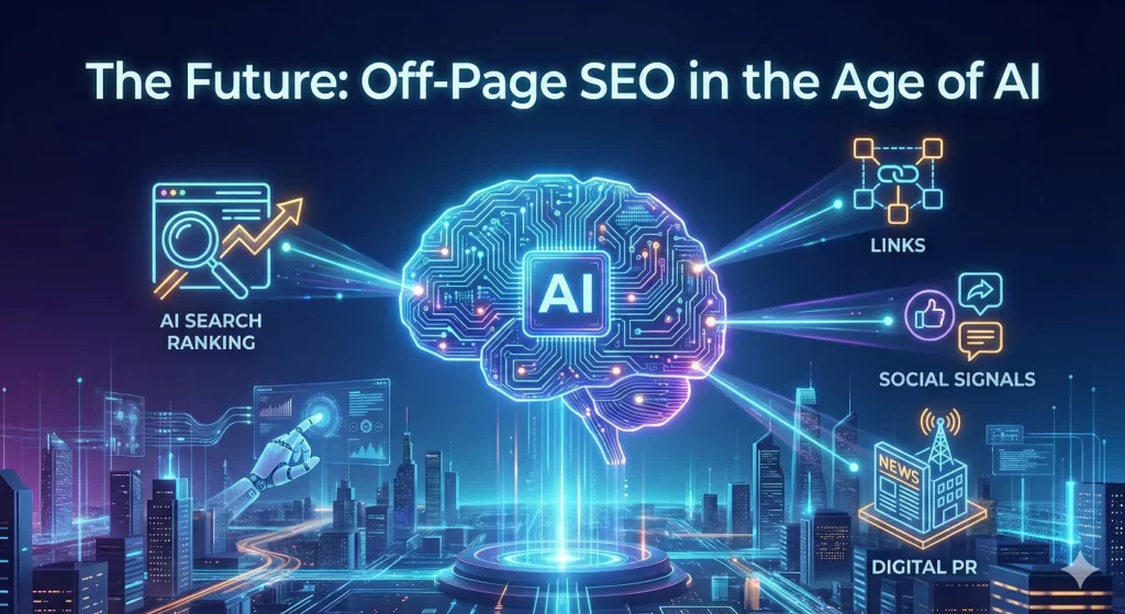 big mind showing AI in off page seo