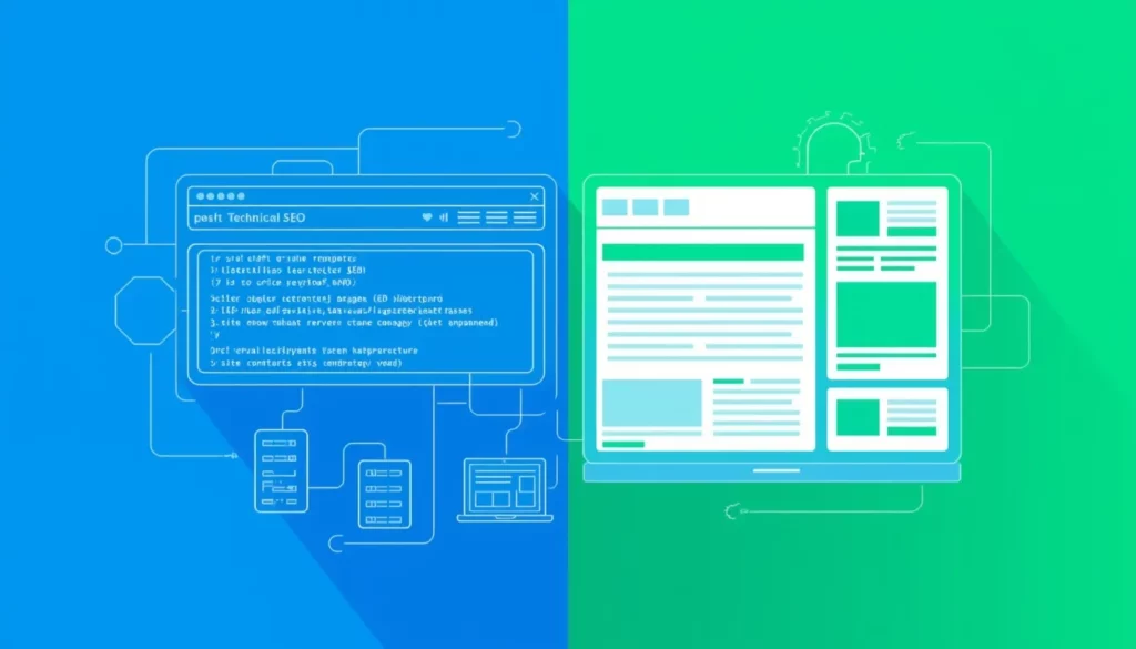 different between technical and on page seo