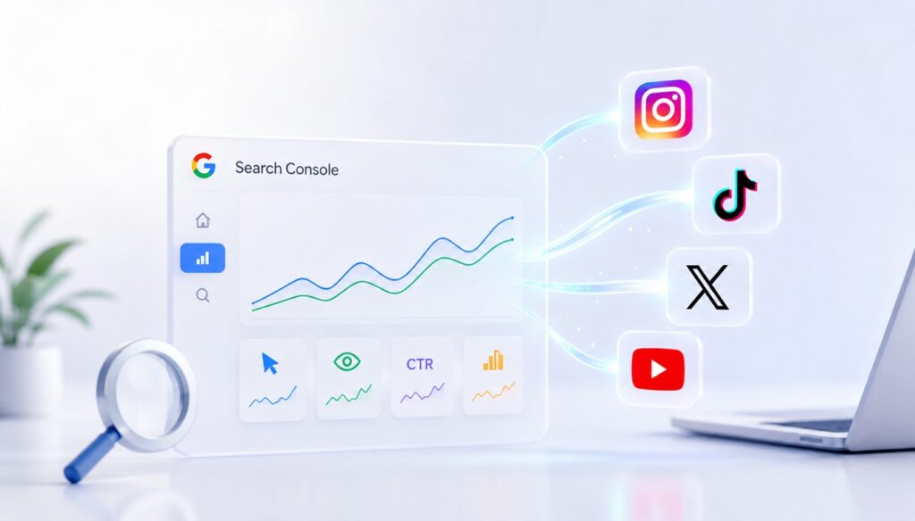 Google Search Console Now Tracks Instagram, TikTok, X & YouTube